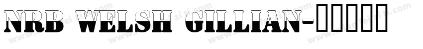 NRB Welsh Gillian字体转换